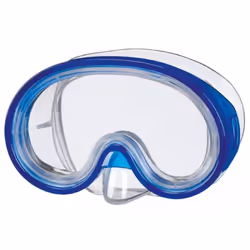 BECO-Beermann HAVANNA, Enfant, Demi-masque, Plongée avec tuba, Polycarbonate, Silicone, Bleu, Transparent, 8 an(s)