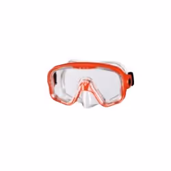 BECO-Beermann 99003-5, Adulte, Demi-masque, Plongée avec tuba, Polycarbonate, Rouge, Transparent, 12 an(s)