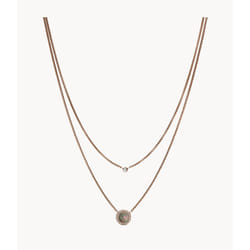 Fossil JF02953791 collier Collier matinée Femelle Acier inoxydable