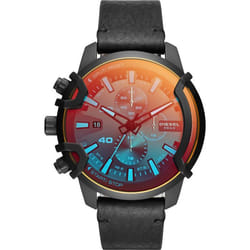 Montre - DIESEL - DZ4519 - Cuir Noir - Boîtier Rond 48 mm - Homme