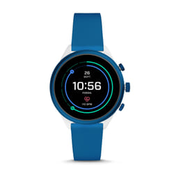 Fossil FTW6051P smartwatche et montre de sport Écran tactile Bleu, Blanc GPS (satellite)