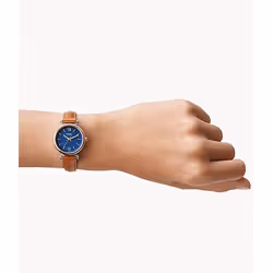 Fossil ES4701 montre Montre bracelet Femelle Quartz Marron, Argent Bleu