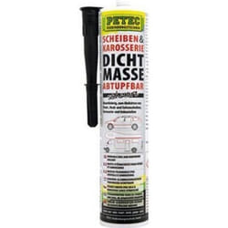 Mastic détanchéité - PETEC - Caoutchouc butyle - Noir - Résistant aux vibrations - Colle durable