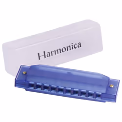 Goki Mouth organ in plastic box, Instrument de musique jouet, Harmonica, 3 an(s), 50 g, Bleu