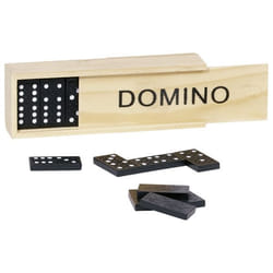 Goki Jeu de dominos boîte en bois