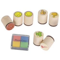 Goki Tampons encreurs trèfle, smile, ...(7 tampons)