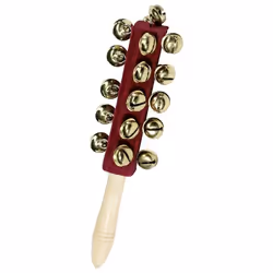 Goki Bell stick with 21 bells, Instrument de musique jouet, 3 an(s), 160 g, Rouge, Bois