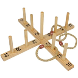 Goki Hoopla game with 5 sisal rings Anneau