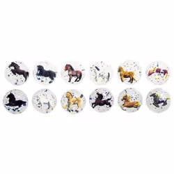 Goki Bouncing ball - 3D horses, Balle gonflable, 3 an(s)