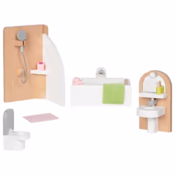 Goki Meubles de poupées Style, salle de bains, Salle de bain pour poupée, 3 an(s)