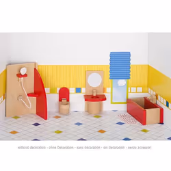 Goki 51717, Salle de bain pour poupée, 3 an(s)
