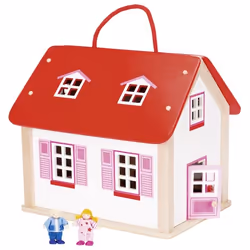 Goki Valise maison de poupées avec accessoires
