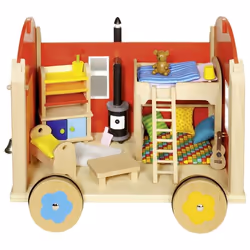 Goki Roulotte pour poupées avec accessoires, 3 an(s)