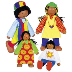 Goki Poupées flexibles Famille africaine