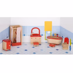 Goki Meubles de poupées, salle de bain