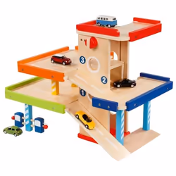 Goki 53821, Voiture et garage, 3 an(s), Multicolore, Bois