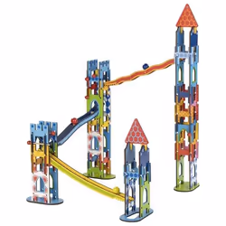 Goki Toboggan à boules château, Jeu de construction, 3 an(s), Bois, 79 pièce(s), 1,35 kg