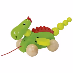 Goki 54933, 12 mois, 4 roue(s), Vert, Rouge, Bois, 470 g