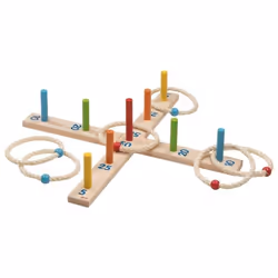 Goki Hoopla game with 6 sisal rings, Cerceaux de jonglage, 3 an(s)