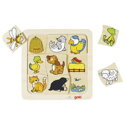 Goki 56881 Contour pour puzzle 9 pièce(s) Animaux