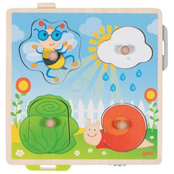 Goki Puzzles avec images cachées - Dans le jardin