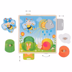Goki Puzzles avec images cachées - Dans le jardin