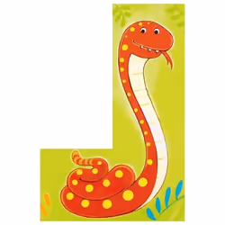Goki 57434 puzzle Puzzle en cubes 4 pièce(s) Animaux