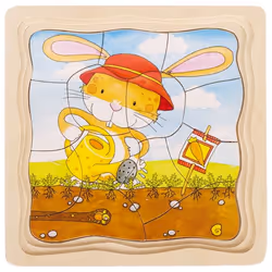 Goki 57495 Puzzle à formes Animaux