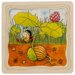 Goki 57522 Puzzle avec cadre 11 pièce(s) Été