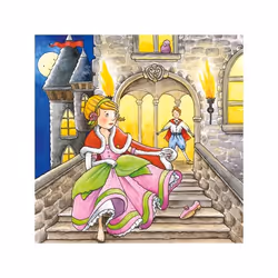 Goki 57542 Puzzle en cubes 9 pièce(s) Dessins animés