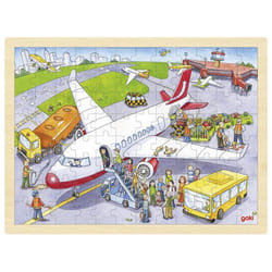 Goki 57544 Puzzle avec cadre 96 pièce(s) Véhicules