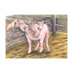 Goki Puzzle de cubes, animaux de la ferme