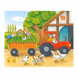 Goki 57839 Puzzle en cubes 12 pièce(s) Ferme