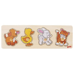 Goki 57866 Puzzle à formes 4 pièce(s) Animaux