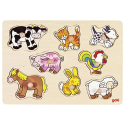 Goki 57873 Puzzle à formes 8 pièce(s) Ferme