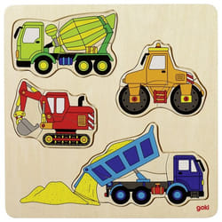 Goki 57901 Puzzle à formes 12 pièce(s) Véhicules
