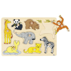 Goki 57906 Puzzle à formes 8 pièce(s) Animaux
