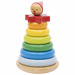 Goki Bonhomme, à empiler et à démonter Peppo, 2 an(s), Bois, Multicolore