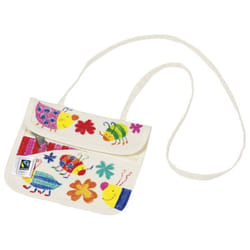 Goki Neck pouch, Fair Trade Blanc