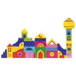 Goki 58644 Puzzle en cubes 42 pièce(s) Art