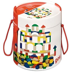 Goki Baril cubes de construction bois 100 pièces