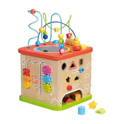 Cube dactivité XXL - GOKI - Jeux premier âge - Bois - Intérieur - 24 mois et plus