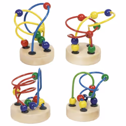 Goki Mini bead maze, 1 an(s), Métal, Bois, Multicolore