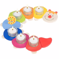 Goki Camila bougeoir Verre, Bois Multicolore