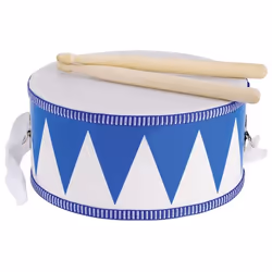 Goki 61898, Instrument de musique jouet, Batterie, 3 an(s), 430 g, Bleu, Blanc, Bois
