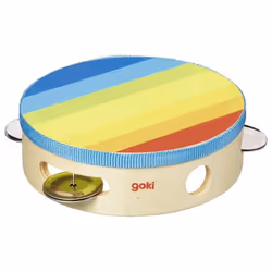 Goki 61920, Instrument de musique jouet, Tambourin, 3 an(s), 110 g, Multicolore