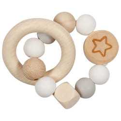 Goki Hochet élastique étoile, gris blanc