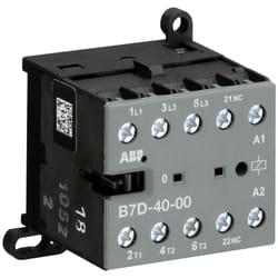 ABB B7D-40-00-01 bornier 4P Noir