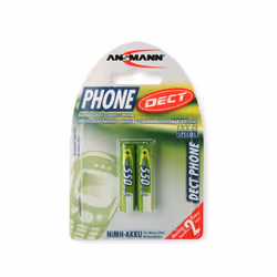 Ansmann 5035523, Hybrides nickel-métal (NiMH), 1,2 V, 550 mAh, Vert, DECT phones