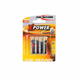 Ansmann Micro / AAA / LR03, Batterie à usage unique, AAA, Alcaline, 1,5 V, 4 pièce(s), Noir